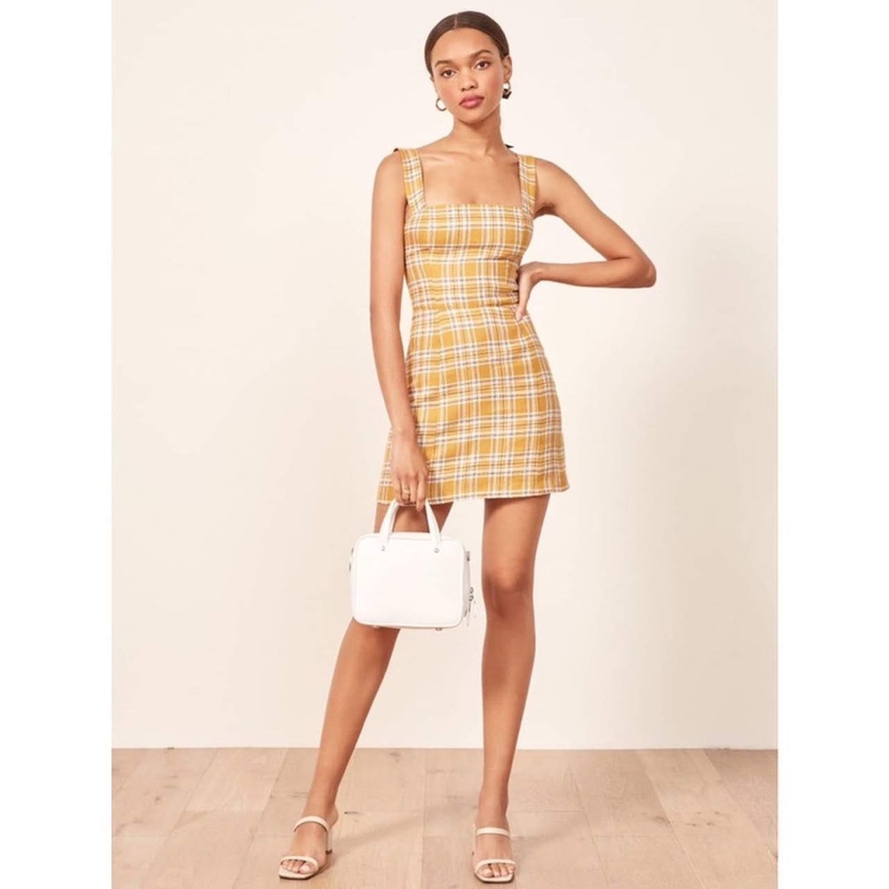 Reformation Linen Short Dress